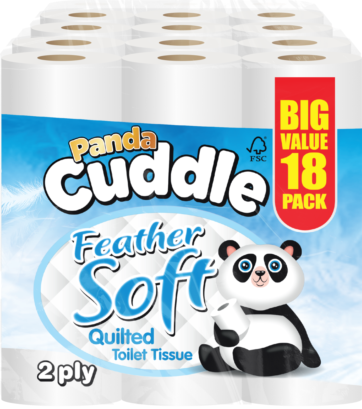 Toilet rolls, pack of 2 rolls — wholesale bulk for UK businesses
