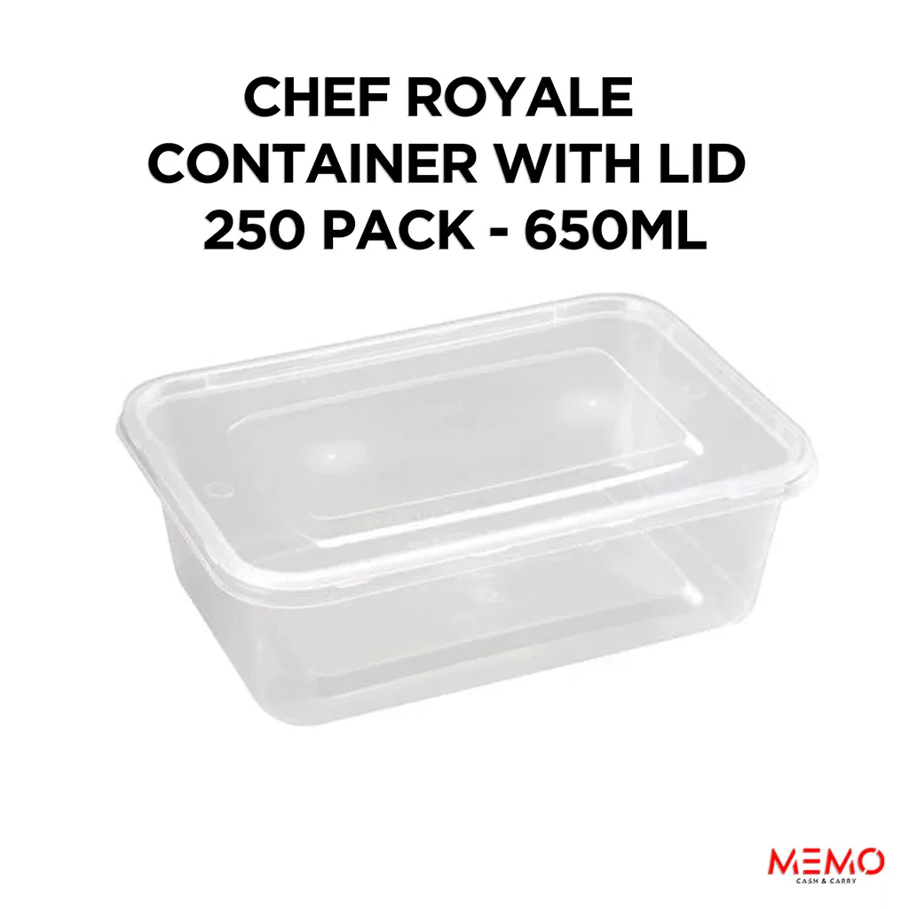 Food containers, case of 250 x 650ml bottles — wholesale bulk for UK businesses