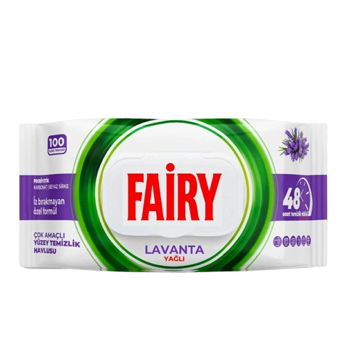 Fairy Multi Surface Wet Wipes Lavender – 12 Packs x 100 Wipes