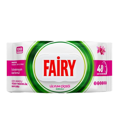 Fairy Multi Surface Wet Wipes Lilium – 12 Packs x 100 Wipes