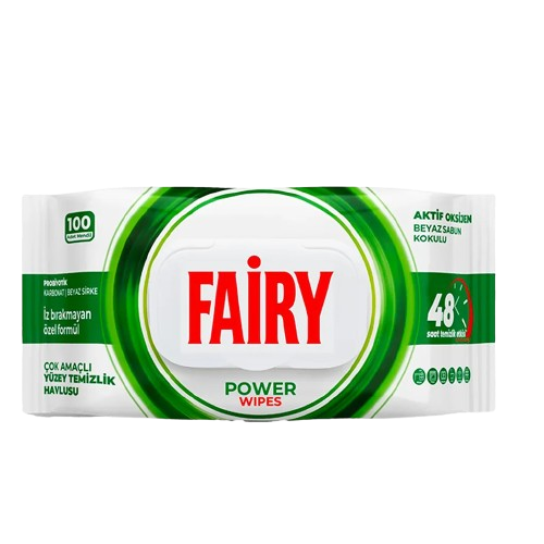Fairy Multi Surface Wet Wipes Power – 12 Packs x 100 Wipes