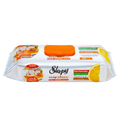 Sleepy Easy Clean Orange Oil kitchen wet towels — 12 x 50 case, citrus oil degreaser, UK wholesale