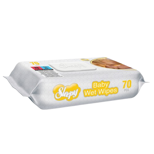 Sleepy Sensitive baby wipes — 12 x 70 case, gentle formulation for delicate skin, UK wholesale
