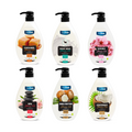 DEEP FRESH 6 X 1000ML SHOWER GELS, Caramel, Spa, Goat Milk, Shea Butter, Sakura and Coconut Shower