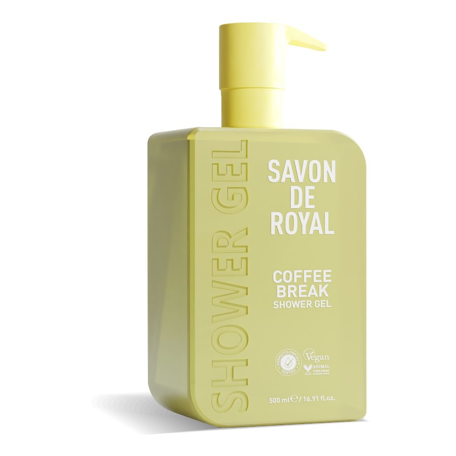 Savon de Royal Miracle Shower Gel Coffee Break — 12 x 500ml luxury body wash, energising coffee fragrance, UK wholesale