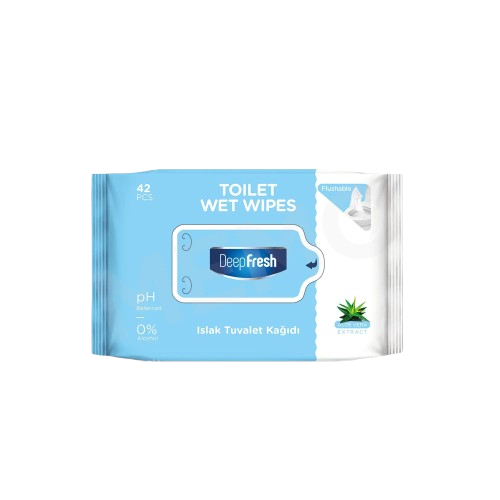 Deep Fresh Biodegradable Flushable Toilet Wet Wipes – 42 Packs x 48 Wipes
