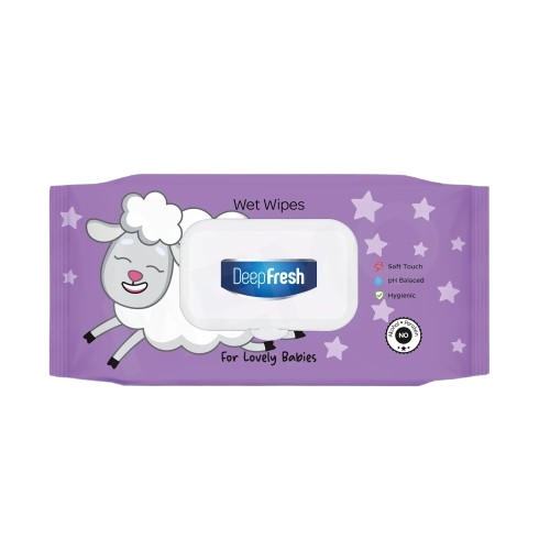 Deep Fresh Little Lamb baby wipes — 24 x 72 case, gentle newborn wipes, UK wholesale