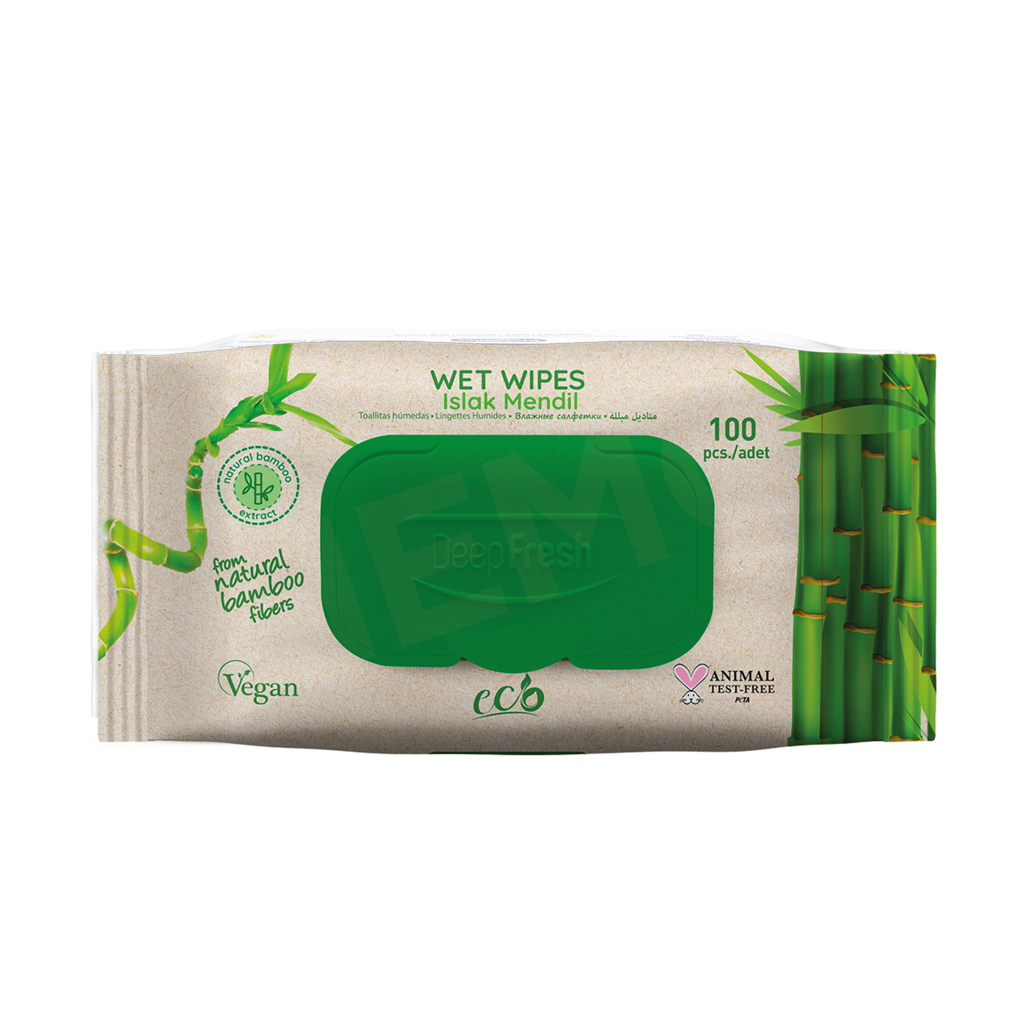 Deep Fresh Bamboo Wet Wipes – 12 Packs x 60 Wipes
