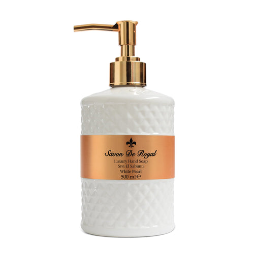 Savon DeRoyal Pearl Series Luxury Hand Soap - White Pearl (12 Packs x 500ml)