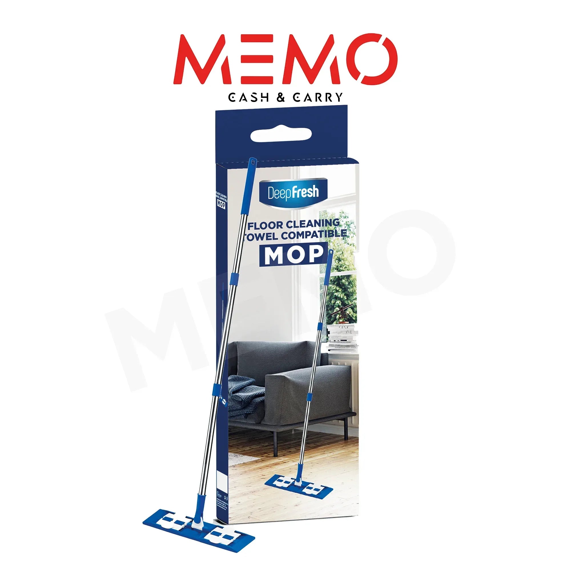 Deep Fresh Floor Cleaning Mop — 1 pack, flat-head mop for commercial and home cleaning, UK wholesale