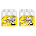 Panda Cuddle 3-Ply Lemon Toilet Rolls — 90 rolls bulk case, citrus-scented soft tissue, UK wholesale