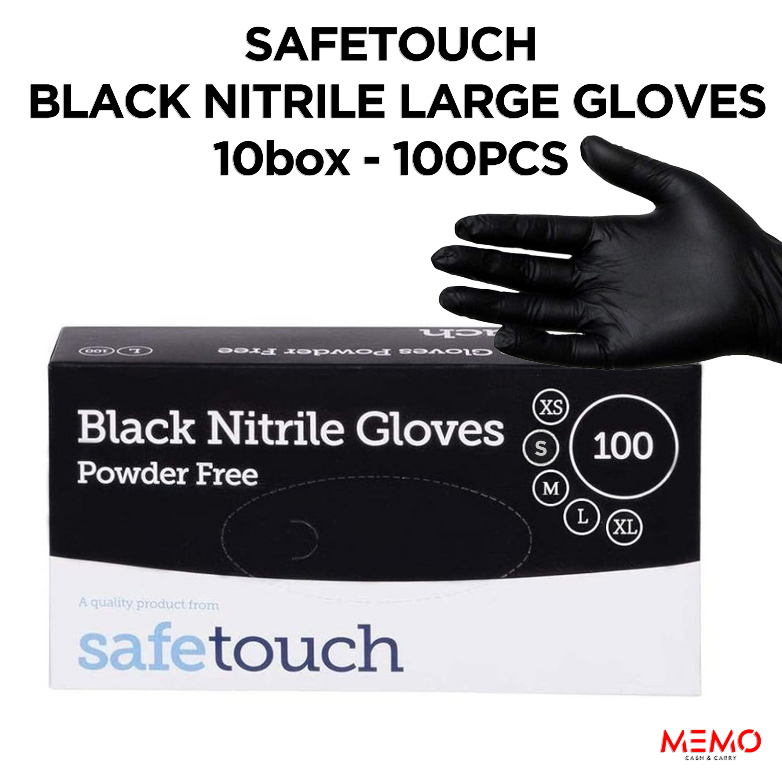 Disposable gloves, case of 10 packs (100 per pack) — wholesale bulk for UK businesses