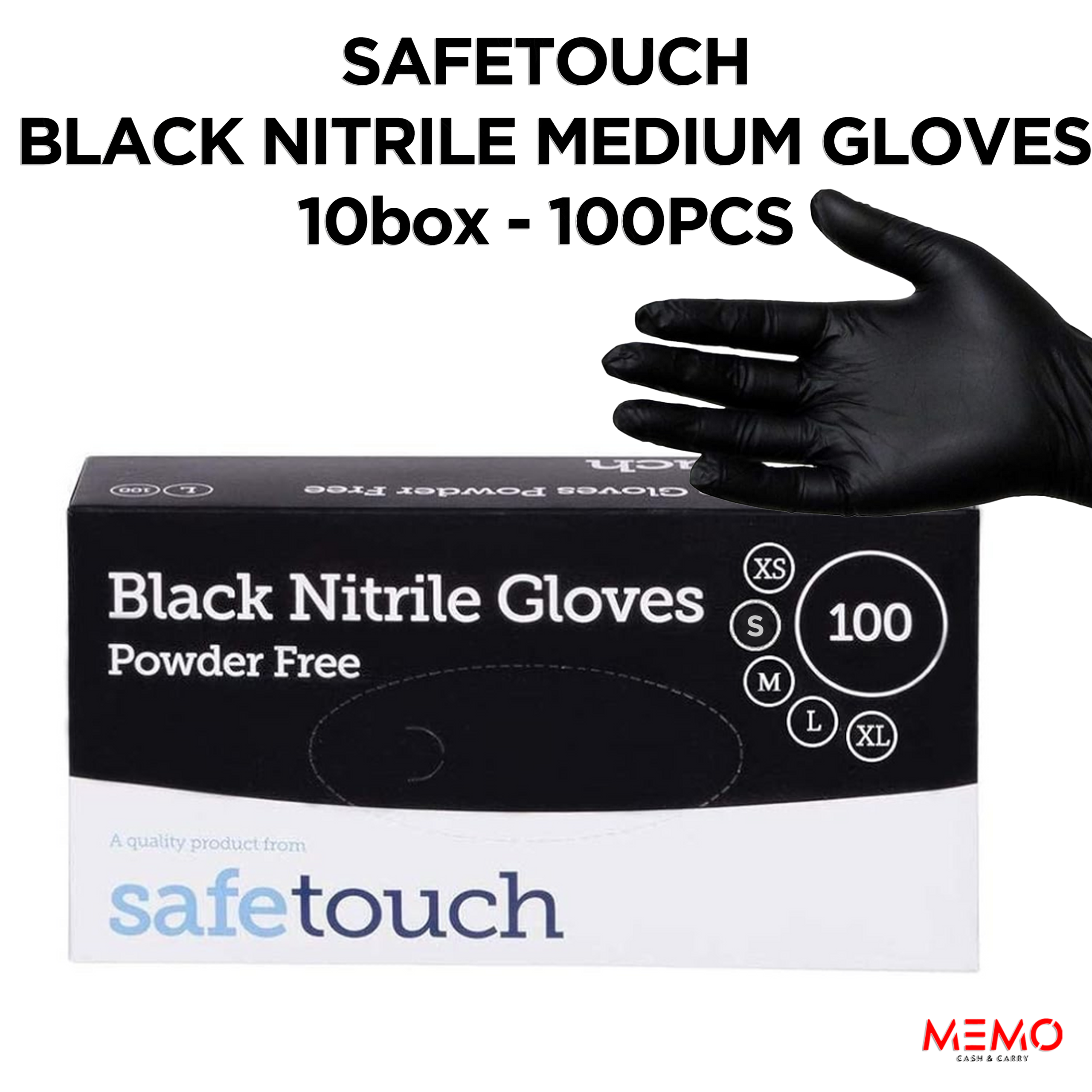 Disposable gloves, case of 10 packs (100 per pack) — wholesale bulk for UK businesses