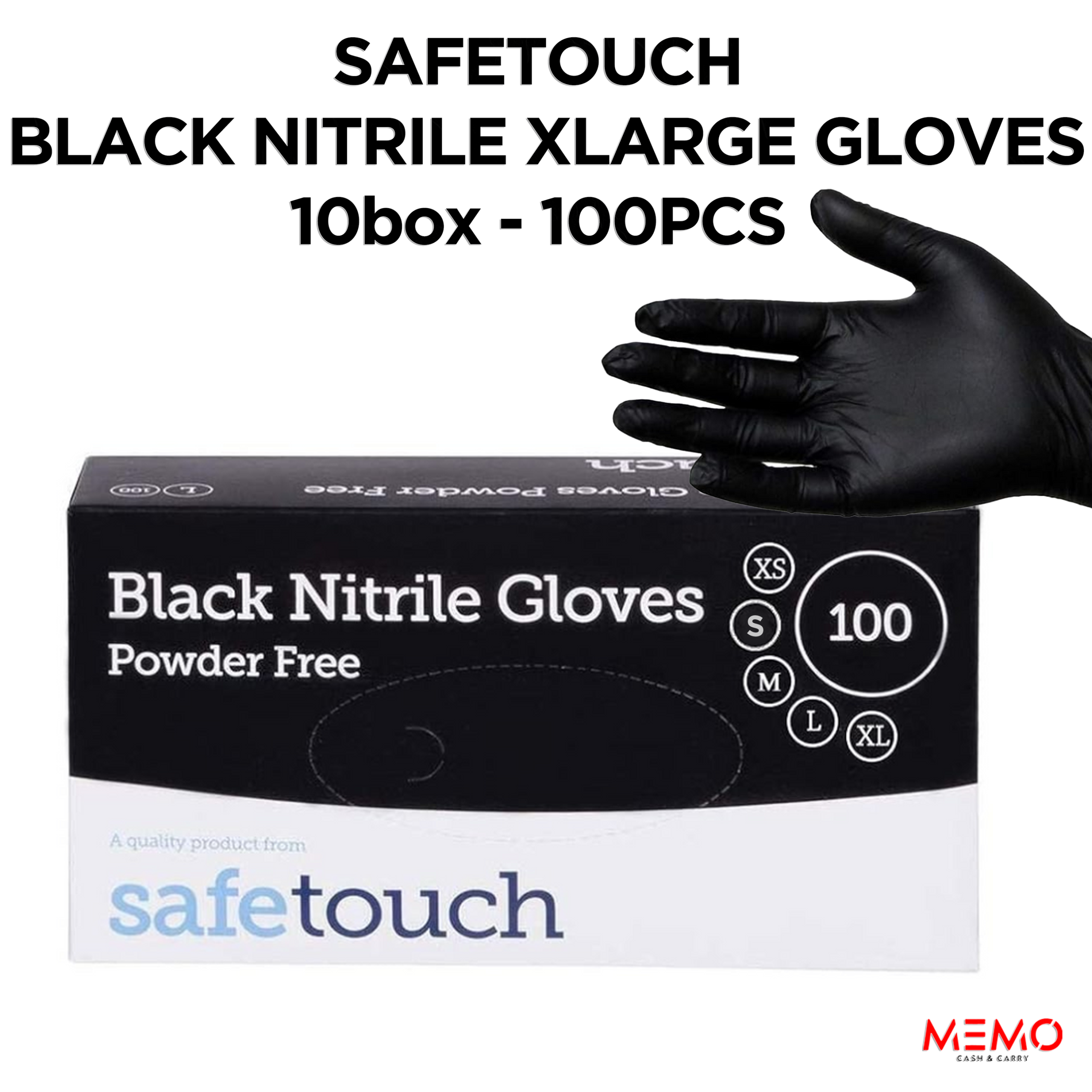 Disposable gloves, case of 10 packs (100 per pack) — wholesale bulk for UK businesses