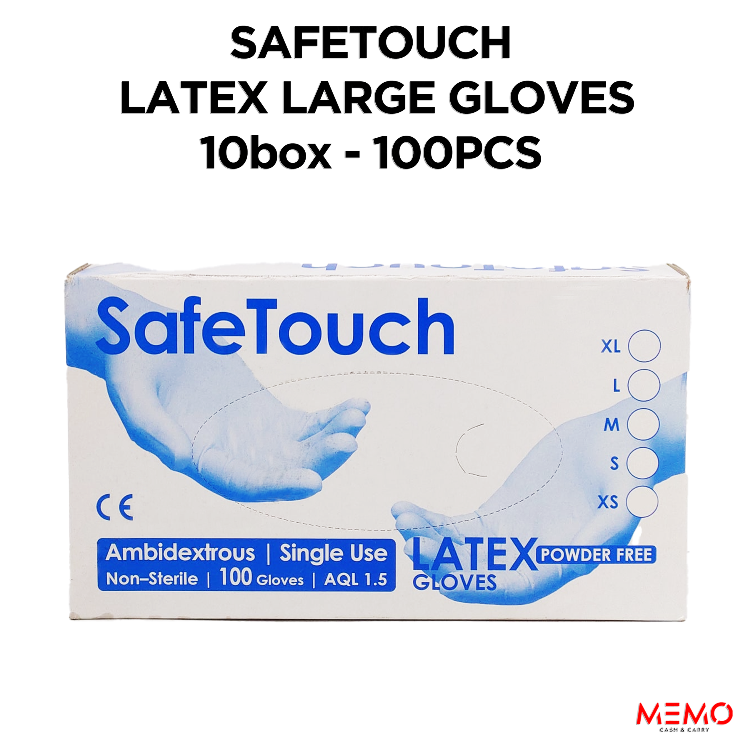 Disposable gloves, case of 10 packs (100 per pack) — wholesale bulk for UK businesses