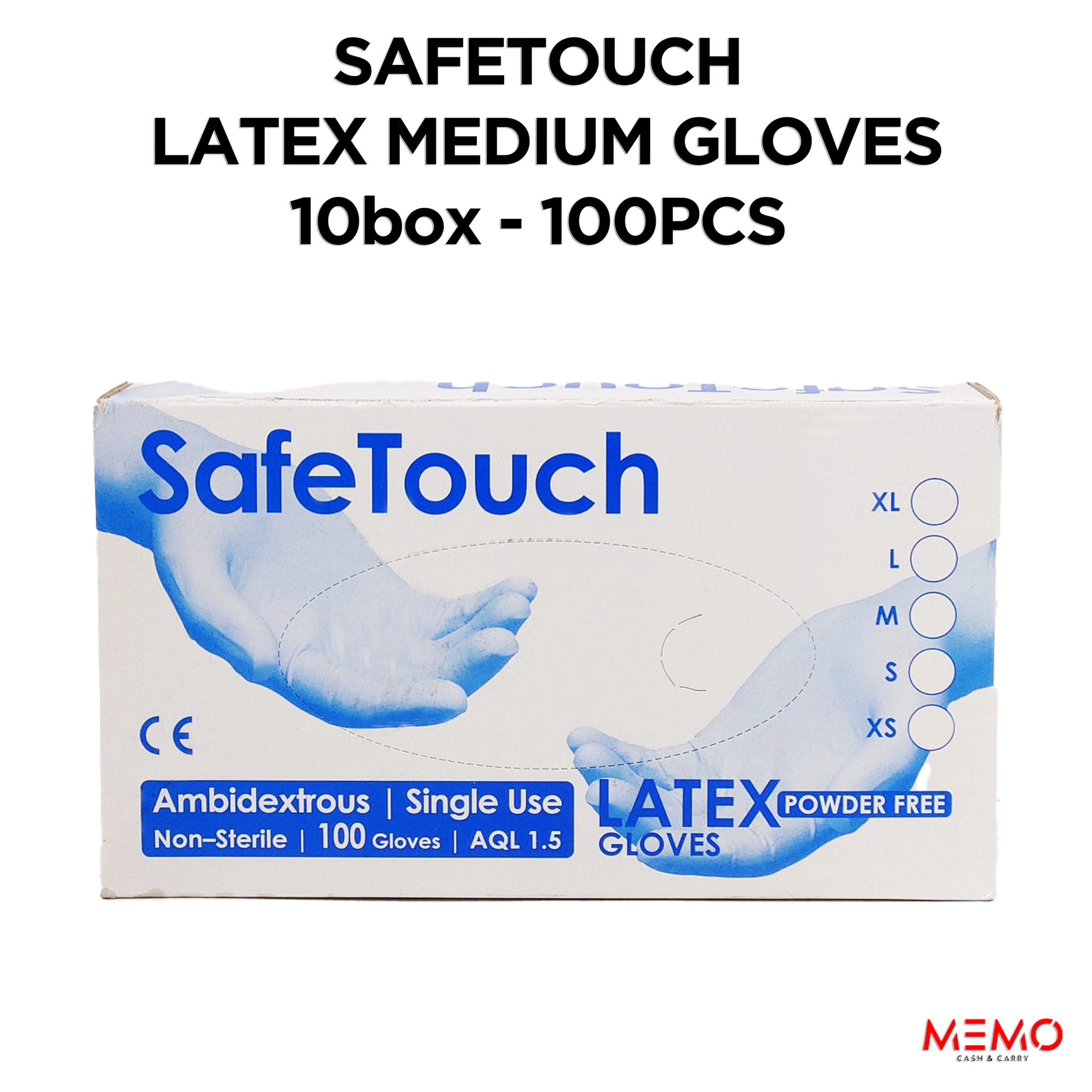 Disposable gloves, case of 10 packs (100 per pack) — wholesale bulk for UK businesses