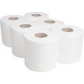 White Centrefeed Roll Premium 120m x 6 Pack — UK wholesale food-safe paper roll, premium length for high-traffic washrooms