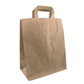 SOS X-Large Kraft Paper Bag — 150 pcs case, brown kraft self-opening bag for large takeaway orders, UK wholesale