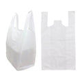 Barcelona White Plastic Carrier Bags 13x19x24 — 2000 unit case, vest carrier bags for retail and market stalls, UK wholesale