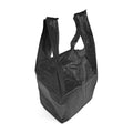 Black Plastic Bottle Carrier Bags 8x13x18 — 1000 unit case, vest carriers for off-licence and convenience retail, UK wholesale